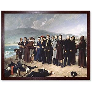 Fine Art Prints Gisbert Firing Squad Execution Torrijos Painting Art Print Framed Poster Wall Decor 12x16 inch Fine Art Prints Gisbert Firing Squad Execution Torrijos Painting Art Print Framed Poster Wall Decor 12x16 inch