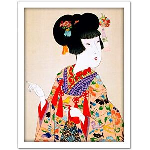 Wee Blue Coo Chikanobu True Beauty Kimono Japan Artwork Framed Wall Art Print 18X24 Inch Wee Blue Coo Chikanobu True Beauty Kimono Japan Artwork Framed Wall Art Print 18X24 Inch