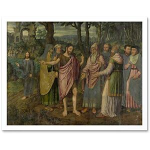 Artery8 Coninxloo Scenes Life St John The Baptist Painting Art Print Framed Poster Wall Decor 12x16 inch Artery8 Coninxloo Scenes Life St John The Baptist Painting Art Print Framed Poster Wall Decor 12x16 inch