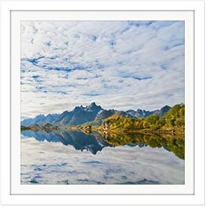 Fine Art Prints Rasanen Mountains Austvagoya Norway Landscape Photo Square Wooden Framed Wall Art Print Picture 16X16 Inch Fine Art Prints Rasanen Mountains Austvagoya Norway Landscape Photo Square Wooden Framed Wall Art Print Picture 16X16 Inch