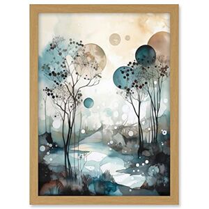 Artery8 Snowfall over Autumn Trees in Snowy River Dream Landscape Modern Watercolour Painting Artwork Framed A3 Wall Art Print Artery8 Snowfall over Autumn Trees in Snowy River Dream Landscape Modern Watercolour Painting Artwork Framed A3 Wall Art Print