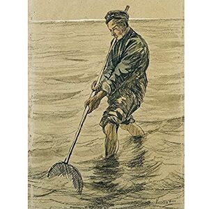 Artery8 Vincent Van Gogh Shells Fishing Man Drawing Unframed Wall Art Print Poster Home Decor Premium Artery8 Vincent Van Gogh Shells Fishing Man Drawing Unframed Wall Art Print Poster Home Decor Premium