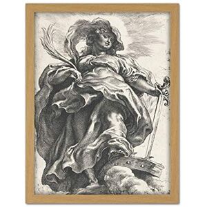 Artery8 Peter Paul Rubens Saint Catherine Of Alexandria Artwork Framed Wall Art Print 18X24 Inch Artery8 Peter Paul Rubens Saint Catherine Of Alexandria Artwork Framed Wall Art Print 18X24 Inch