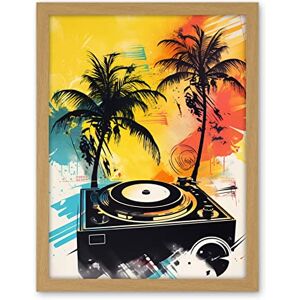 Artery8 Music Under Palm Trees Tropical Beach Party Modern Watercolour Painting Artwork Framed Wall Art Print 18X24 Inch Artery8 Music Under Palm Trees Tropical Beach Party Modern Watercolour Painting Artwork Framed Wall Art Print 18X24 Inch