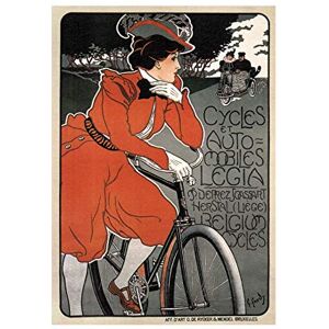 Wee Blue Coo Ad Bicycle Car Liege Belgium Victorian Picture Wall Art Print Wee Blue Coo Ad Bicycle Car Liege Belgium Victorian Picture Wall Art Print