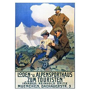 Wee Blue Coo Travel Alpine Sport Loden Germany Vintage Advert Wall Art Print Wee Blue Coo Travel Alpine Sport Loden Germany Vintage Advert Wall Art Print