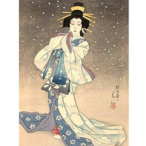 Wee Blue Coo Natori Shunsen Japanese Kabuki Theatre Geisha Large Wall Art Poster Print Thick Paper 18X24 Inch Wee Blue Coo Natori Shunsen Japanese Kabuki Theatre Geisha Large Wall Art Poster Print Thick Paper 18X24 Inch
