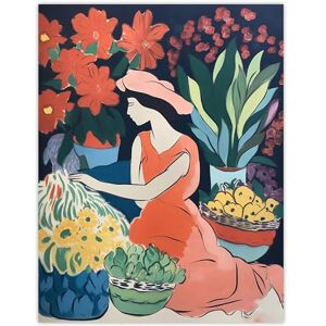 Artery8 The Market By Sylvia Day Girl Sitting Danish Pastel Aesthetic Floral Matisse Style Flowers Dutch Large Wall Art Poster Print Thick Paper 18X24 Inch Artery8 The Market By Sylvia Day Girl Sitting Danish Pastel Aesthetic Floral Matisse Style Flowers Dutch Large Wall Art Poster Print Thick Paper 18X24 Inch