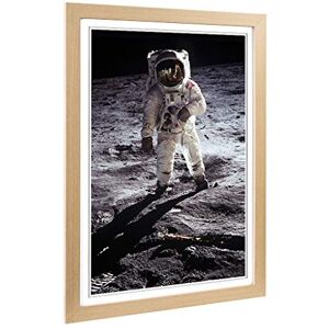 Big Box Art Framed Print of Buzz Aldrin Moon Landing Space Design Wall Art Picture Home Decor for Kitchen, Living, Dining Room, Bedroom, Hallway, Office, Oak, A2 / 24.5x18 Inch / 62x45cm Big Box Art Framed Print of Buzz Aldrin Moon Landing Space Design Wall Art Picture Home Decor for Kitchen, Living, Dining Room, Bedroom, Hallway, Office, Oak, A2 / 24.5x18 Inch / 62x45cm