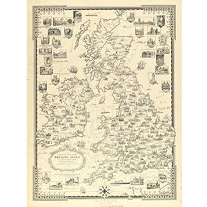 Fine Art Prints Chase 1935 Pictorial Map British Isles Buildings Large Print Poster Wall Art Decor Picture Fine Art Prints Chase 1935 Pictorial Map British Isles Buildings Large Print Poster Wall Art Decor Picture