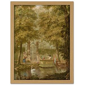 Artery8 Andriessen Dutch Landscape River Boat Painting Artwork Framed Wall Art Print 18X24 Inch Artery8 Andriessen Dutch Landscape River Boat Painting Artwork Framed Wall Art Print 18X24 Inch