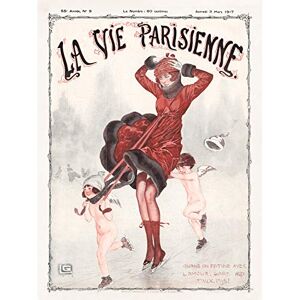 Artery8 La Vie Parisienne Winter Skating Beware Cherubs Magazine Cover Large Wall Art Poster Print Thick Paper 18X24 Inch Artery8 La Vie Parisienne Winter Skating Beware Cherubs Magazine Cover Large Wall Art Poster Print Thick Paper 18X24 Inch