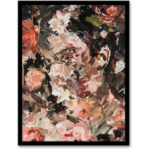 Artery8 Woman Face Hidden in Flowers Abstract Painting Living Room Artwork Framed Wall Art Print 18X24 Inch Artery8 Woman Face Hidden in Flowers Abstract Painting Living Room Artwork Framed Wall Art Print 18X24 Inch