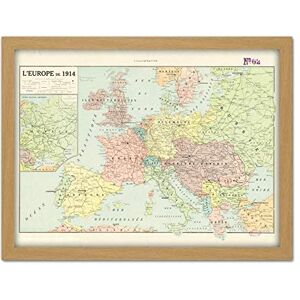 Fine Art Prints Peltier 1914 Political Map Europe French Language Artwork Framed Wall Art Print 18X24 Inch Fine Art Prints Peltier 1914 Political Map Europe French Language Artwork Framed Wall Art Print 18X24 Inch