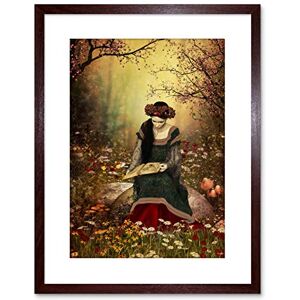 Wee Blue Coo Painting Fantasy Woman Reading Forest Fairytale Framed Wall Art Print Wee Blue Coo Painting Fantasy Woman Reading Forest Fairytale Framed Wall Art Print
