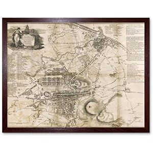 Wee Blue Coo Strangers Guide Old Map Edinburgh Leith Art Print Framed Poster Wall Decor 12X16 Inch Wee Blue Coo Strangers Guide Old Map Edinburgh Leith Art Print Framed Poster Wall Decor 12X16 Inch