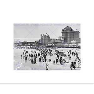 Wee Blue Coo Atlantic City 1915 Vintage History Old BW Picture Wall Art Print Wee Blue Coo Atlantic City 1915 Vintage History Old BW Picture Wall Art Print