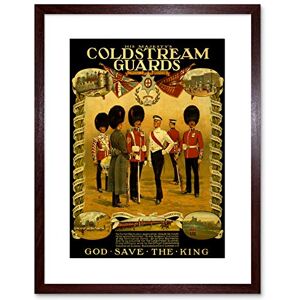 Wee Blue Coo Vintage Ad War WWI Britain Enlist Coldstream Guard King Framed Wall Art Print Wee Blue Coo Vintage Ad War WWI Britain Enlist Coldstream Guard King Framed Wall Art Print