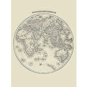 Fine Art Prints Gray 1876 Map Eastern Hemisphere World Unframed Wall Art Print Poster Home Decor Premium Fine Art Prints Gray 1876 Map Eastern Hemisphere World Unframed Wall Art Print Poster Home Decor Premium