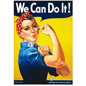 Wee Blue Coo War Second World We Can Do It Women Framed Art Print Picture F12X1871 Wee Blue Coo War Second World We Can Do It Women Framed Art Print Picture F12X1871