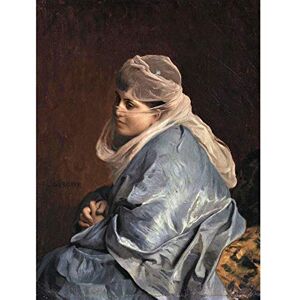 Fine Art Prints Gerome Woman Of Constantinople Veil Portrait Painting Art Print Canvas Premium Wall Decor Poster Mural Fine Art Prints Gerome Woman Of Constantinople Veil Portrait Painting Art Print Canvas Premium Wall Decor Poster Mural