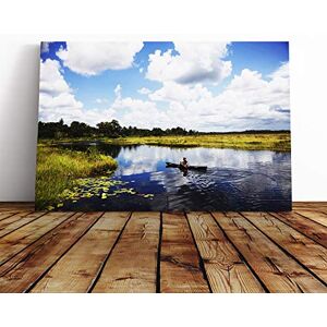Big Box Art Canvas Print Wall Art Landscape Guyana Lake Mounted and Stretched Box Frame Picture Home Decor for Kitchen, Living, Dining Room, Bedroom, Hallway, Multi-Colour, 30x20 Inch Big Box Art Canvas Print Wall Art Landscape Guyana Lake Mounted and Stretched Box Frame Picture Home Decor for Kitchen, Living, Dining Room, Bedroom, Hallway, Multi-Colour, 30x20 Inch