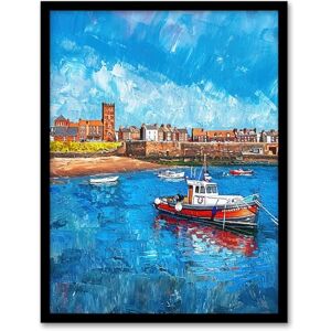 Artery8 North England Coastal Town Fishing Boats Painting Living Room Artwork Framed Wall Art Print A4 Artery8 North England Coastal Town Fishing Boats Painting Living Room Artwork Framed Wall Art Print A4