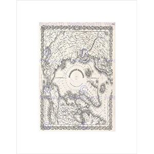 Wee Blue Coo 1855 Colton Map The Arctic Or North Pole Mount Wall Art Print Wee Blue Coo 1855 Colton Map The Arctic Or North Pole Mount Wall Art Print