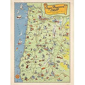 Artery8 Map Ors 1936 Oregon State Playground Pictorial Unframed Wall Art Print Poster Home Decor Premium Artery8 Map Ors 1936 Oregon State Playground Pictorial Unframed Wall Art Print Poster Home Decor Premium