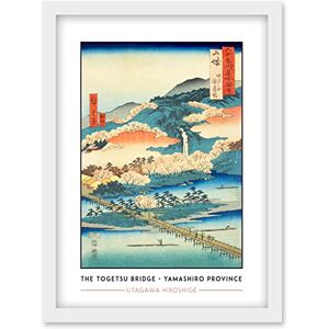 Wee Blue Coo The Togetsu Bridge in Arashiyama Yamashiro Province Utagawa Hiroshige Japanese Woodblock Classic Collection Artwork Framed Wall Art Print A4 Wee Blue Coo The Togetsu Bridge in Arashiyama Yamashiro Province Utagawa Hiroshige Japanese Woodblock Classic Collection Artwork Framed Wall Art Print A4