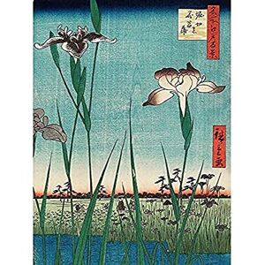 Fine Art Prints Horikiri Iris Garden 1857 Utagawa Hiroshige Art Print Canvas Premium Wall Decor Poster Mural Fine Art Prints Horikiri Iris Garden 1857 Utagawa Hiroshige Art Print Canvas Premium Wall Decor Poster Mural