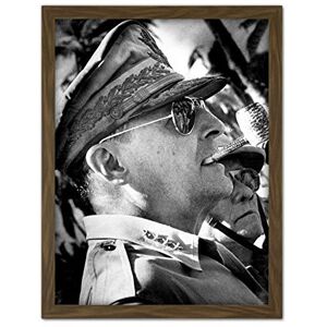 Fine Art Prints War WWII US General Douglas Dugout MacArthur Pipe Photo Artwork Framed Wall Art Print 18X24 Inch Fine Art Prints War WWII US General Douglas Dugout MacArthur Pipe Photo Artwork Framed Wall Art Print 18X24 Inch