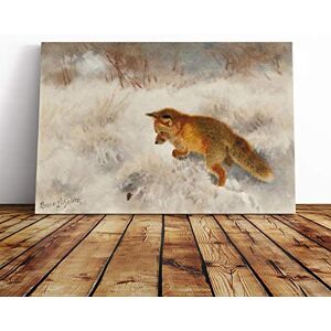 Big Box Art Bruno Liljefors Fox Cub Canvas Print Gallery Wrapped 30mm Frame Wall Art 20x14 inches Ready to Hang Modern Animals Picture Living Room Bedroom Lounge Office Big Box Art Bruno Liljefors Fox Cub Canvas Print Gallery Wrapped 30mm Frame Wall Art 20x14 inches Ready to Hang Modern Animals Picture Living Room Bedroom Lounge Office