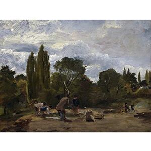 Artery8 Constable Flailing Turnipheads East Bergholt Painting Art Print Canvas Premium Wall Decor Poster Mural Artery8 Constable Flailing Turnipheads East Bergholt Painting Art Print Canvas Premium Wall Decor Poster Mural