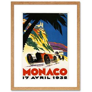 Wee Blue Coo SPORT ADVERT MONACO 1932 GRAND PRIX MOTOR BLACK FRAMED ART PRINT B12X6322 Wee Blue Coo SPORT ADVERT MONACO 1932 GRAND PRIX MOTOR BLACK FRAMED ART PRINT B12X6322