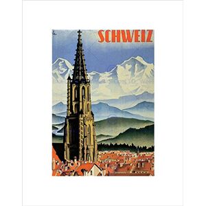 Wee Blue Coo TRAVEL SWITZERLAND ALPINE MOUNTAIN CHURCH SPIRE CITY FRAMED ART PRINT B12X6538 Wee Blue Coo TRAVEL SWITZERLAND ALPINE MOUNTAIN CHURCH SPIRE CITY FRAMED ART PRINT B12X6538