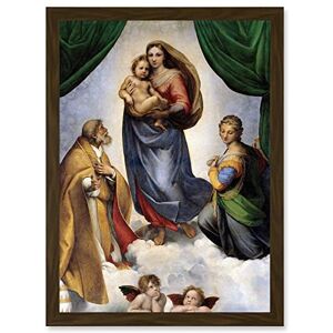 Wee Blue Coo Raphael Sistine Madonna di San Sisto Old Master Painting Artwork Framed Wall Art Print A4 Wee Blue Coo Raphael Sistine Madonna di San Sisto Old Master Painting Artwork Framed Wall Art Print A4
