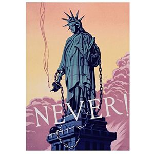 Wee Blue Coo Political Liberty Chains Never Freedom Wall Art Print Wee Blue Coo Political Liberty Chains Never Freedom Wall Art Print