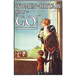 Fine Art Prints Kealey WWI War Women Britain Say Go British Recruitment Advert Unframed Wall Art Print Poster Home Decor Premium Fine Art Prints Kealey WWI War Women Britain Say Go British Recruitment Advert Unframed Wall Art Print Poster Home Decor Premium