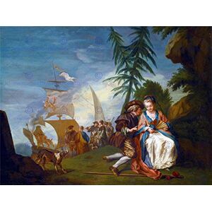 Wee Blue Coo Painting Landscape Le Prince Couple Embarkation Cythera Wall Art Print Wee Blue Coo Painting Landscape Le Prince Couple Embarkation Cythera Wall Art Print