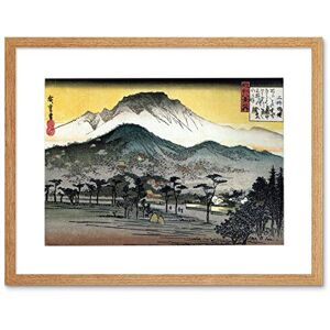 Wee Blue Coo Utagawa Japanese Evening View Temple Hills Framed Art Print Picture F12X1574 Wee Blue Coo Utagawa Japanese Evening View Temple Hills Framed Art Print Picture F12X1574