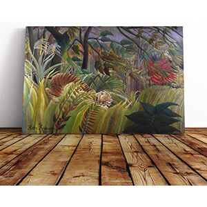 Big Box Art Canvas Print Wall Art Henri Rousseau Surprise Mounted and Stretched Box Frame Picture Home Decor for Kitchen, Living, Dining Room, Bedroom, Hallway, Multi-Colour, 30x20 Inch Big Box Art Canvas Print Wall Art Henri Rousseau Surprise Mounted and Stretched Box Frame Picture Home Decor for Kitchen, Living, Dining Room, Bedroom, Hallway, Multi-Colour, 30x20 Inch