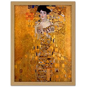 Wee Blue Coo Klimt Portrait Adele Bloch Bauer Artwork Framed Wall Art Print 18X24 Inch Wee Blue Coo Klimt Portrait Adele Bloch Bauer Artwork Framed Wall Art Print 18X24 Inch