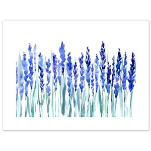 Wee Blue Coo Flowers Lavender Watercolour Art Print Canvas Premium Wall Decor Poster Wee Blue Coo Flowers Lavender Watercolour Art Print Canvas Premium Wall Decor Poster