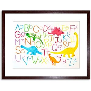 Wee Blue Coo Paintings Children Kids Dinosaur Alphabet Colour Framed Wall Art Print Wee Blue Coo Paintings Children Kids Dinosaur Alphabet Colour Framed Wall Art Print