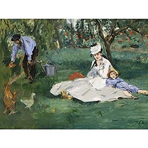 Artery8 Manet Monet Family In Their Garden Argenteuil Painting Art Print Canvas Premium Wall Decor Poster Mural Artery8 Manet Monet Family In Their Garden Argenteuil Painting Art Print Canvas Premium Wall Decor Poster Mural