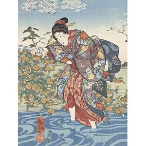 Artery8 Kuniyoshi Ide Tama River Yamashiro Province Premium Wall Art Canvas Print 18X24 Inch Artery8 Kuniyoshi Ide Tama River Yamashiro Province Premium Wall Art Canvas Print 18X24 Inch