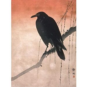 Fine Art Prints Seiko Crow Willow Tree Branch Japan Painting Art Print Canvas Premium Wall Decor Poster Mural Fine Art Prints Seiko Crow Willow Tree Branch Japan Painting Art Print Canvas Premium Wall Decor Poster Mural