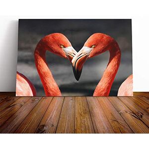 Big Box Art Two Pink Flamingo Birds Canvas Print Gallery Wrapped 30mm Frame Wall Art 30x20 inches Ready to Hang Modern Animals Picture Living Room Bedroom Lounge Office Big Box Art Two Pink Flamingo Birds Canvas Print Gallery Wrapped 30mm Frame Wall Art 30x20 inches Ready to Hang Modern Animals Picture Living Room Bedroom Lounge Office
