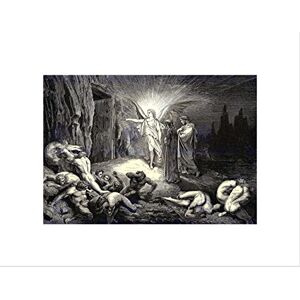 Wee Blue Coo DORE INFERNO CANTO 9 1 DANTE OLD MASTER BLACK FRAMED ART PRINT B12X311 Wee Blue Coo DORE INFERNO CANTO 9 1 DANTE OLD MASTER BLACK FRAMED ART PRINT B12X311